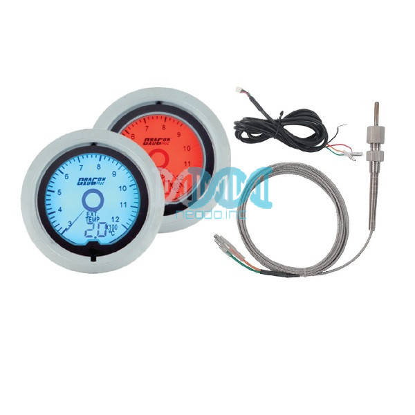 Dragon Gauge 52mm Digital Water Temperature Gauge - 7 Colours