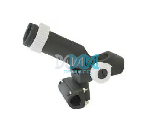 Rod Holder Plastic Rail Mount Black