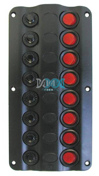 Switch Panel(8P) Led With Circuit Breaker