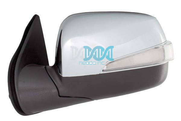 Mirror Chrome/Black Dmax Left Hand 09-11 Led