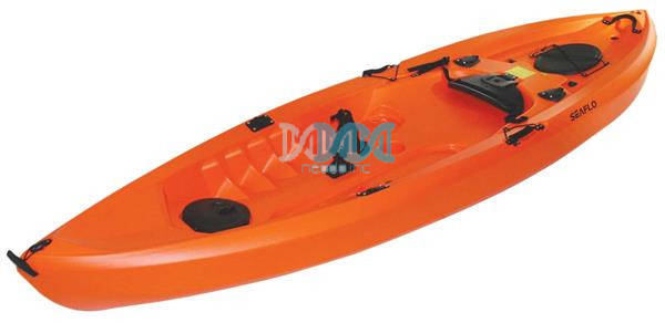 Fishing Kayak Grey With Rod Holder125Kg