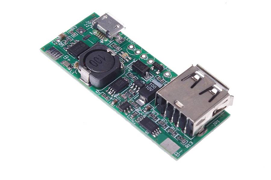 DIY 3.7V Llithium Battery Booster Module 5V / 1A Output