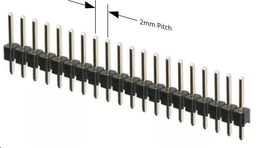 2mm Pitch Header Pin Male 40x1 -  Breakaway