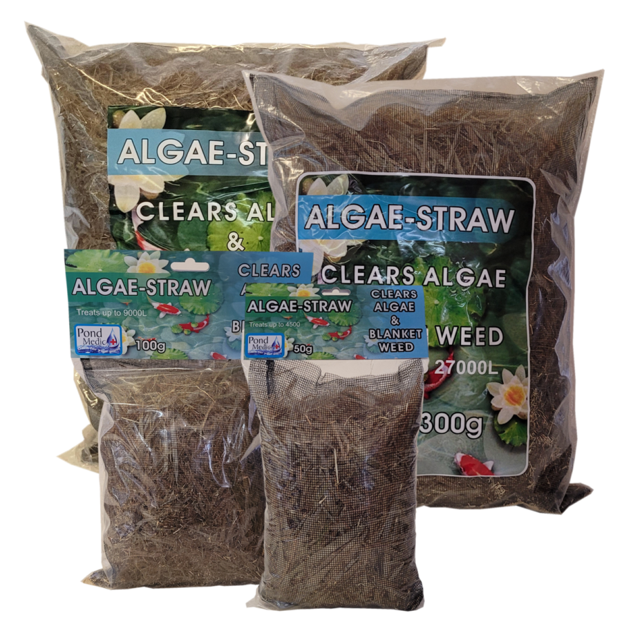 KOI POND ALGAE STRAW 100G POND MEDIC