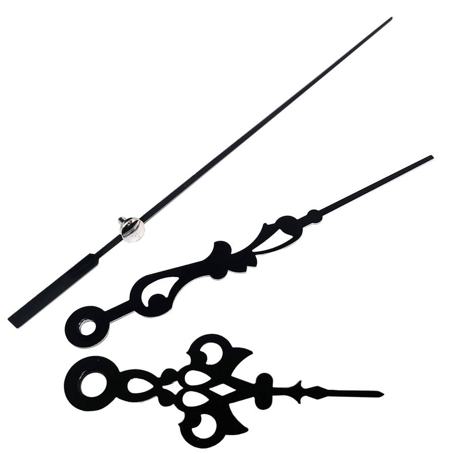 Clock set of hands - Black (Excluding movement)