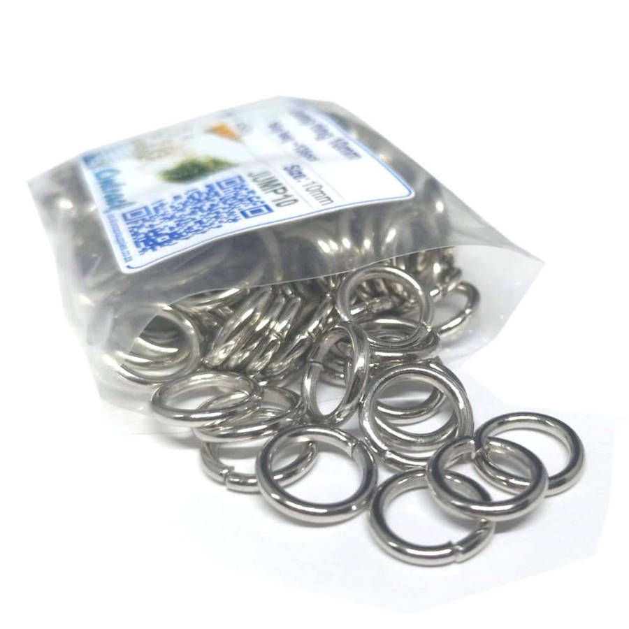 Jump ring 10mm, 50g per bag ~135pcs