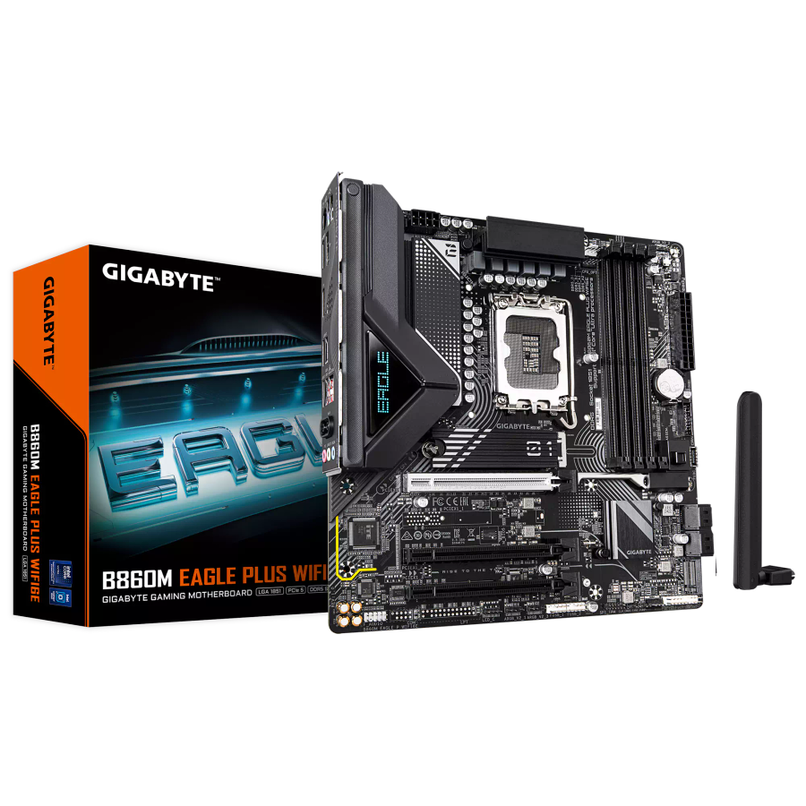 Gigabyte B860M Eagle Plus WiFi - 4x DDR5, 2x M.2, LGA1851, mATX