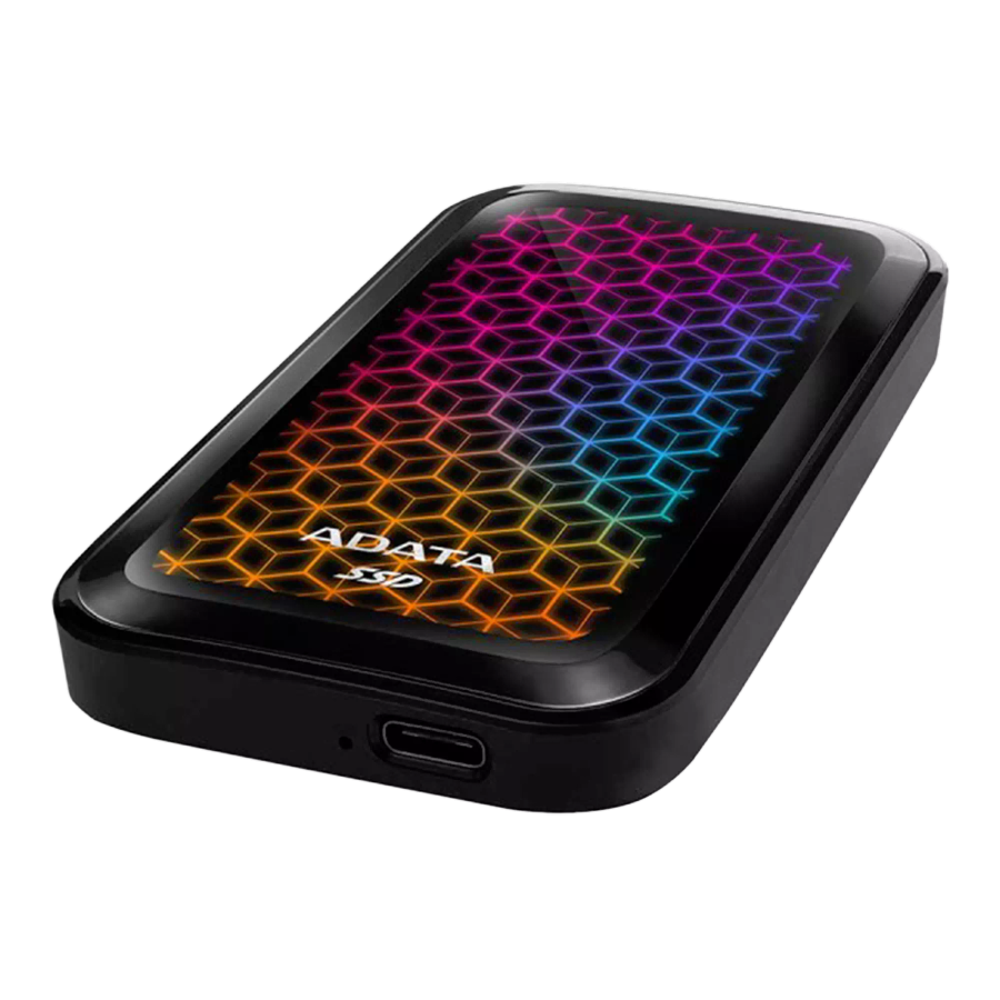 Adata SE770G 512GB USB3.2 Gen2 Type-A+C External RGB SSD