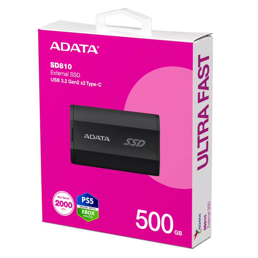 Adata SD810 500GB USB3.2 Gen2 x2 Type-C External SSD