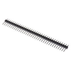 2.54mm Pitch Single Row Pin Header 40-PIN - Black