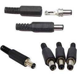 5.5 x 2.1mm DC Male Solder Barrel Connector jack