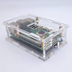 Clear Acrylic Raspberry Pi 5 Case(C), Fully closed case, Supports the Pimoroni NVMe board and Off...