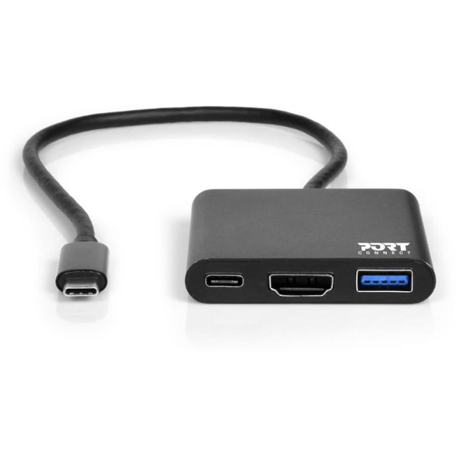 Port USB Type-C to 1 x HDMI|1 x USB3.0|1 x Type-C 60W PD Dock - Black
