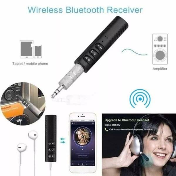 Wireless Bluetooth Audio Receiver Stereo Music Adapter for Car Speaker