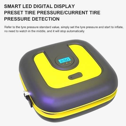 12V/120W Cordless Electric Air Pump &amp; Digital Pressure Gauge