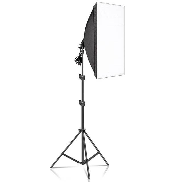 Single Socket Softbox Studio Lighting Kit
