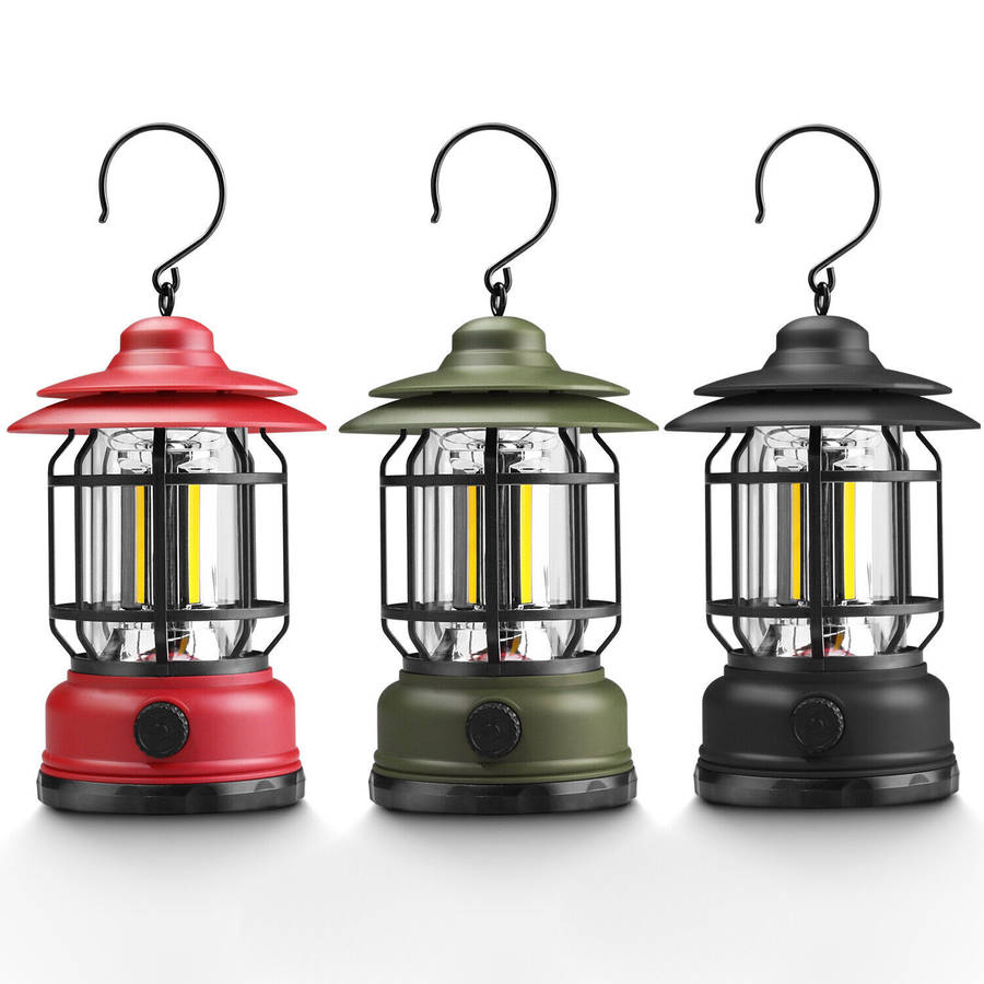 Solar Rechargeable  Camping Lantern LED Tent Light -Outdoor Emergency Lamp