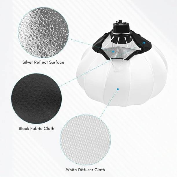 Plastic Lantern Ball Shaped Softbox Lighting Kit