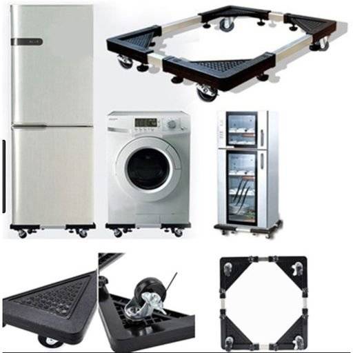 Movable Base Size Adjustable Washing Machine Base for Refrigerator