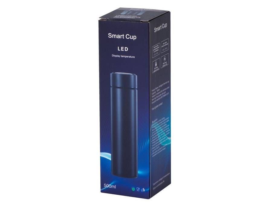 500ML Smart Thermos Stainless Steel Water Bottle - Led Digital Temperature Display Coffee Thermal...