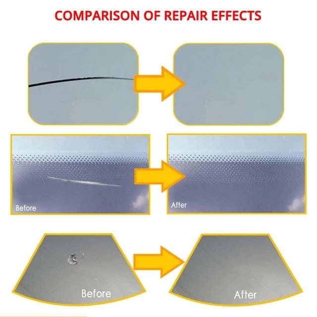 Windshield Repair Kit Car Window Glass Scratch Crack Restore