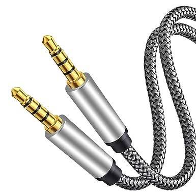 3.5mm 4 Pole Male to Male Audio Aux Cable - 3m -AB-S617
