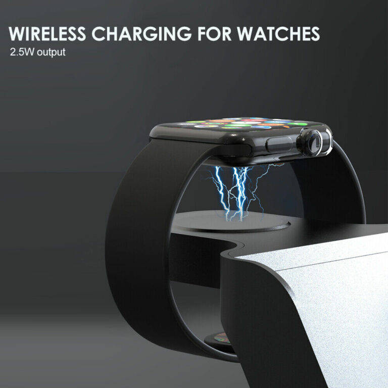 6 In 1 Wireless Fast Charger With Digital Display &amp; Alarm Clock - AB-S858