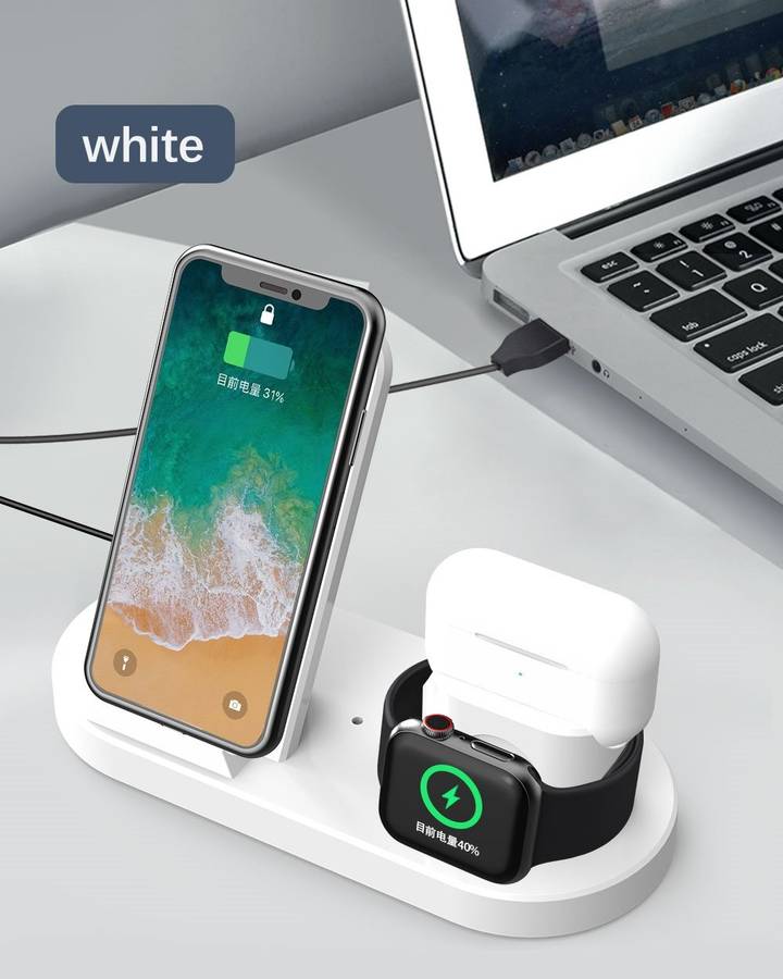 25W Wireless Charger For IOS, iwatch, Airpods, Android 3 In 1 - AB-SJ06
