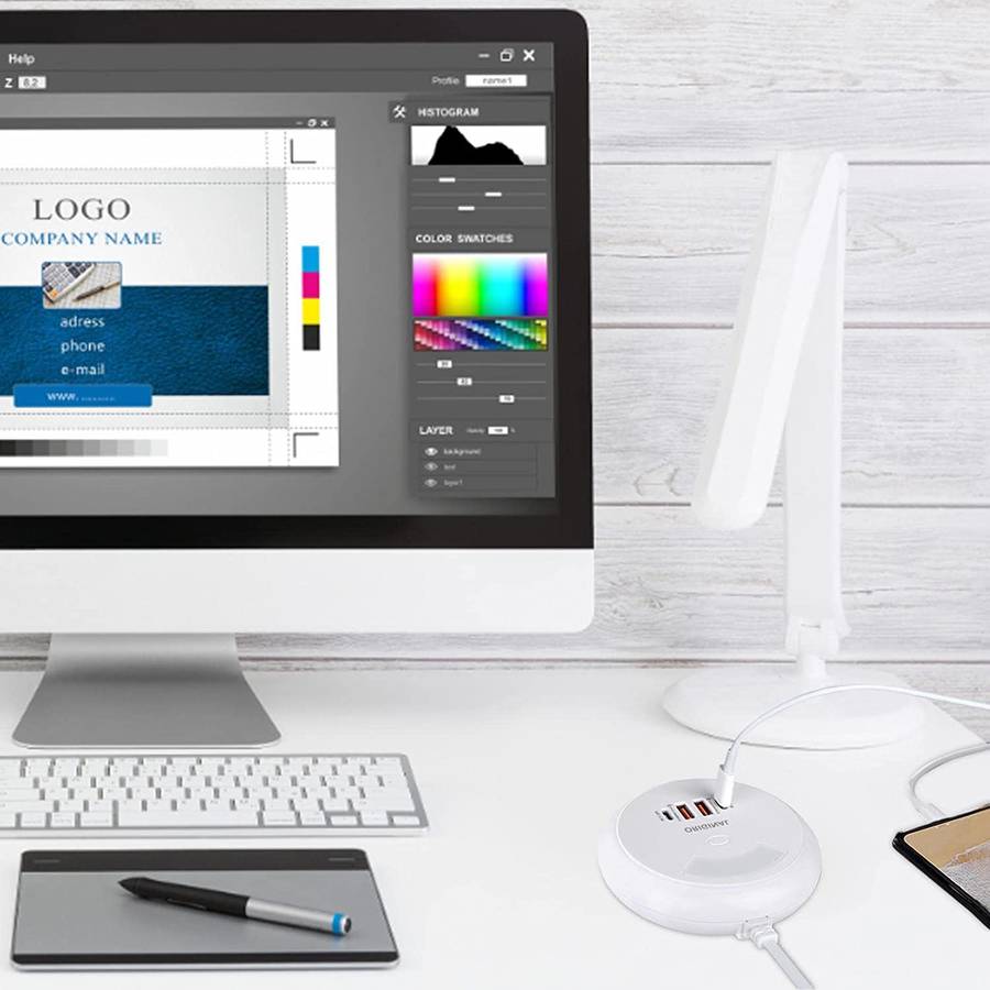 Power Socket Traveling Adapter - 2 Type C & 2 USB Port 35W-Q8