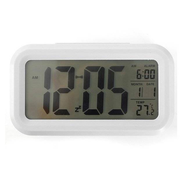 Electronic LED Alarm Clock with Temperature and Light Fashion Design