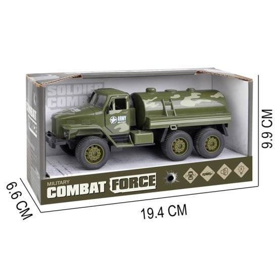 Combat Flat Bottom Truck Vehicles Toy - Camouflage Military Tanker