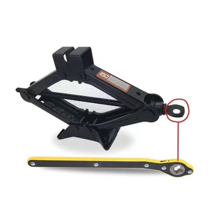Car Jack Ratchet Wrench - Tire Wheel Lug Wrench - AUTO TOOL 360 °