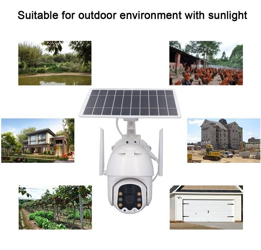 Solar Powered 4G Surveillance Camera i-Cam App - JG20375103
