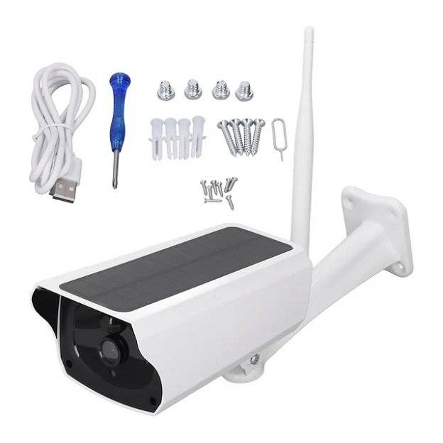 JG20375104 VT1-W Solar Powered Wifi Surveillance Camera V380 Pro App