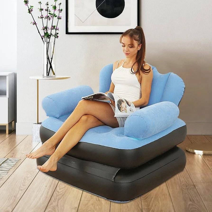 Outdoor Adult inflatable sofa, five-in-one multifunctional lazy sofa