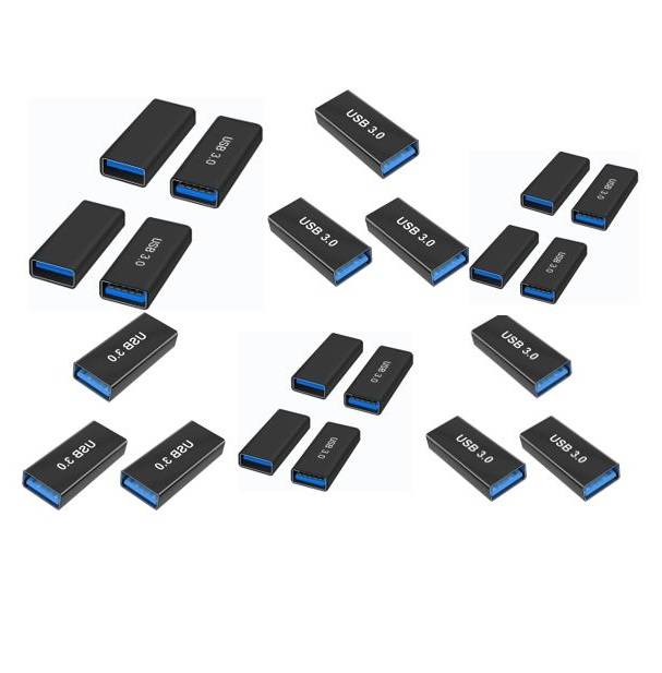 L87 USB 3.0 Female To USB 3.0 Female Extender Adapter 100pcs