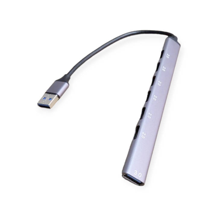 Treqa USB-730 Aluminum 7 Ports USB 3.0 Hub