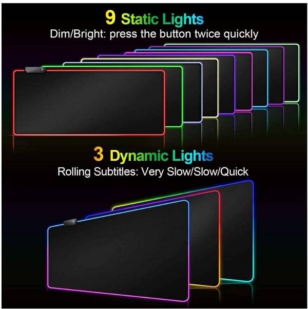 LED-01 RGB Gaming Mouse Non-Slip Rubber Base 90cm x 40cm