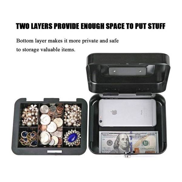 XF0728 Lockable Petty Cash Box 10