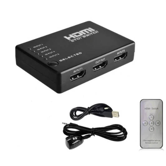 SE-L107 5 in 1 HDMI-Compatible Switch Selector Hub 1080P