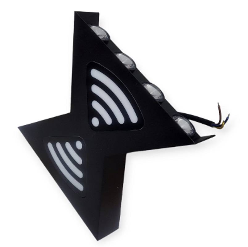 12W Double Sided LED Wall Lamp 3000K 8 LEDS