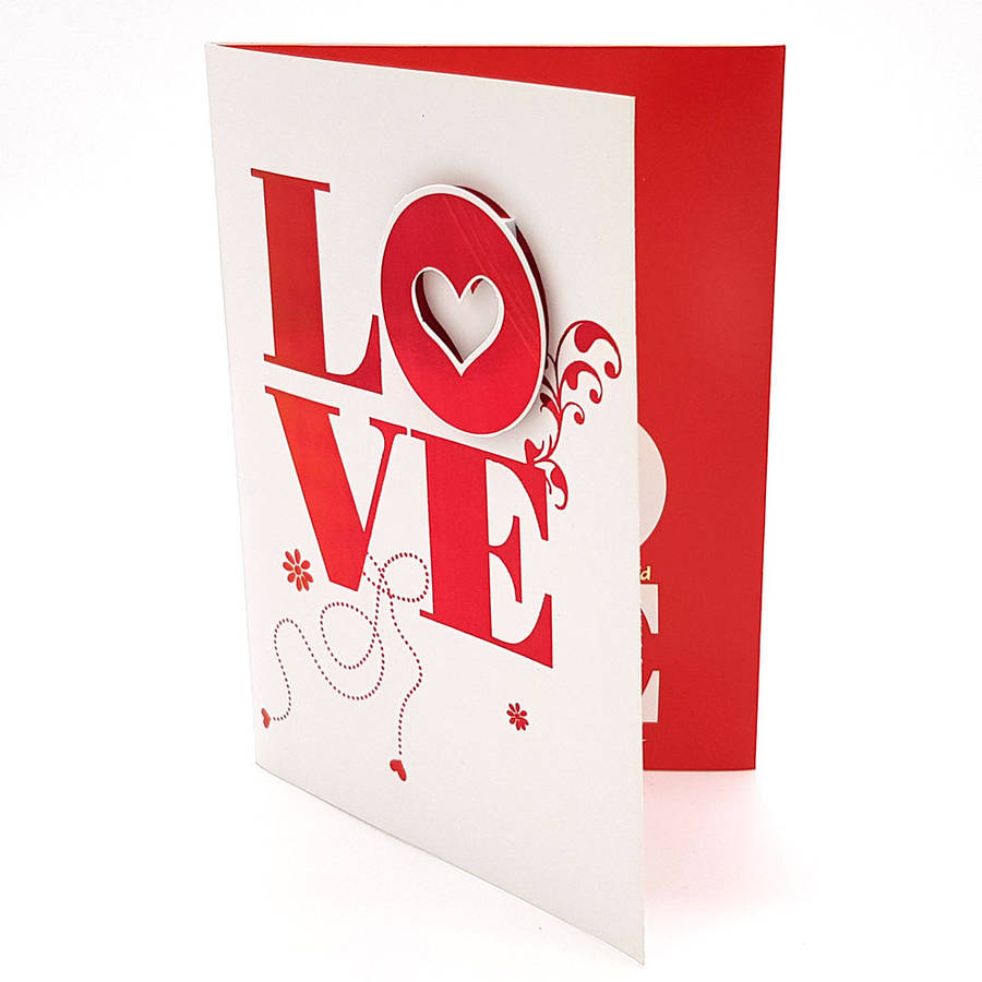 Valentines Day Musical Card- L O V E