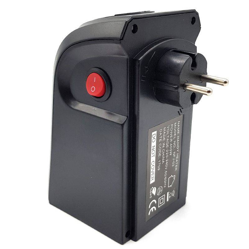 Bufftee Portable Handy Warm Wall Outlet Warm Air Blower Mini Heater