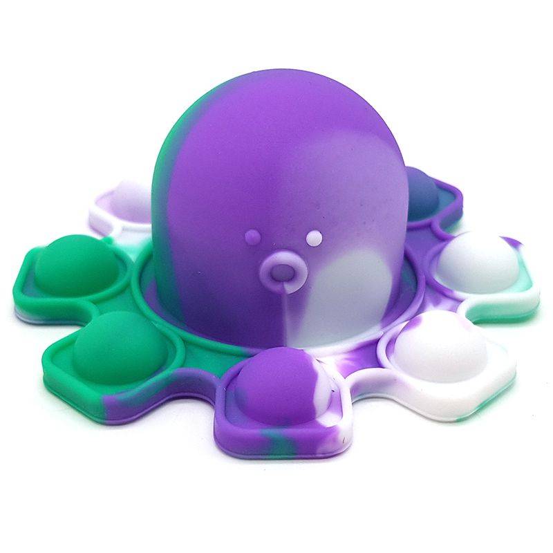 Bufftee  Mood Octopus Pop It Fidget Toy Reversible Popping  Flip Toy -SwampO