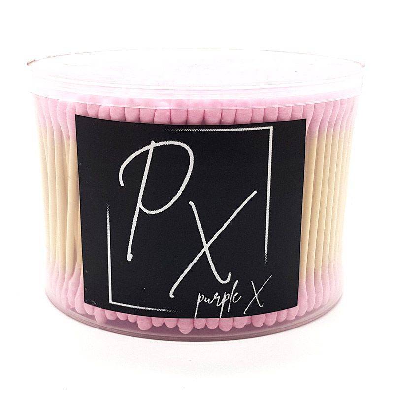 purpleX Eco-Friendly Bamboo Earbuds x 500 - Cotton Buds Pack - Pink