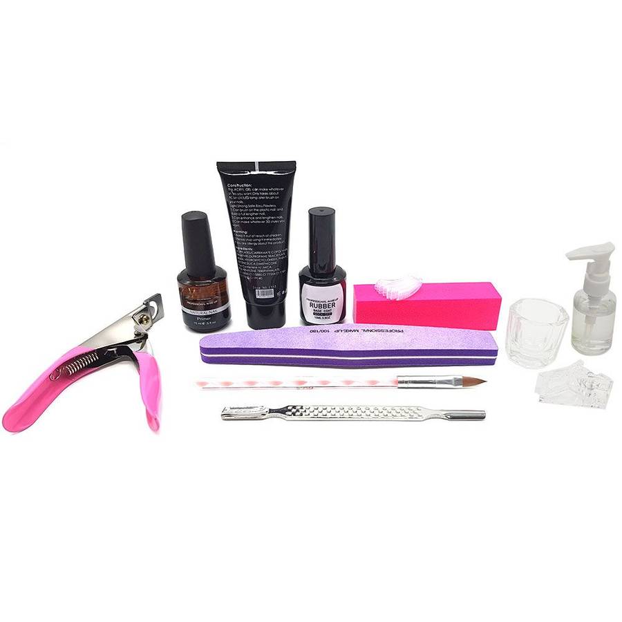 BUFFTEE Poly Gel Starter Kit - PolyGel Nail Extension 12 Piece Set