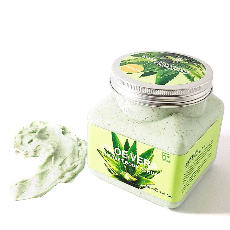 Bufftee Aloe Vera Body Scrub - Face Scrub - Skin scrub 500ml