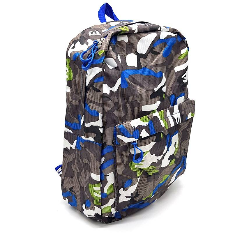 Camouflage back to School Backpack 20L- Blue