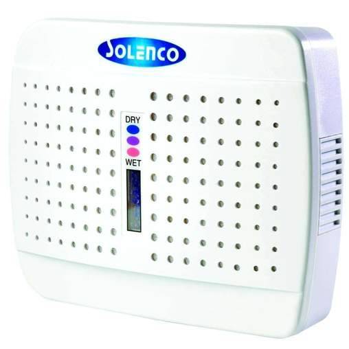 Solenco Rechargeable Mini Cupboard Dehumidifier - Solenco 1kg