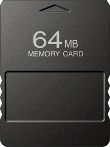 64MB PlayStation 2 Memory Card - Generic Black (PS2)(New) - Various 20G